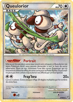 Carte Pokémon Holographique Rare Queulorior 21/95 de la série Appel des Légendes