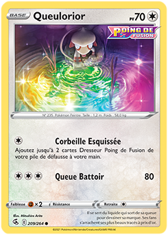 Carte Pokémon Queulorior 209/264 de la série Poing de Fusion en vente au meilleur prix