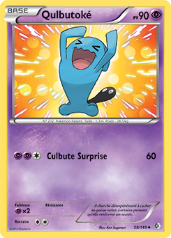 Carte Pokémon Peu commune Qulbutoké 58/149 de la série Frantières Franchies