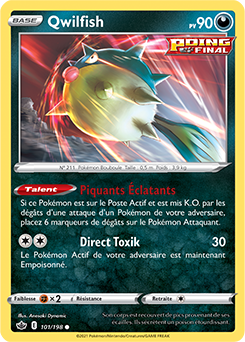 Carte Pokémon Qwilfish 101/198 de la série Règne de Glace en vente au meilleur prix