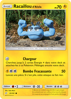 Carte Pokémon Racaillou d'Alola 35/181 de la série Duo de Choc en vente au meilleur prix