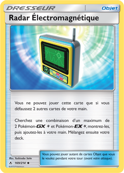 Carte Pokémon Peu commune Radar Électromagnétique 169/214 de la série Alliance Infallible