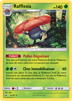 Carte Pokémon Rafflesia 6/147 de la série Ombres Ardentes en vente au meilleur prix