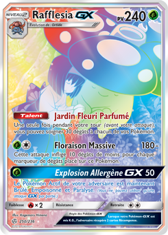 Carte Pokémon Rafflesia GX 250/236 de la série Éclipse Cosmique en vente au meilleur prix