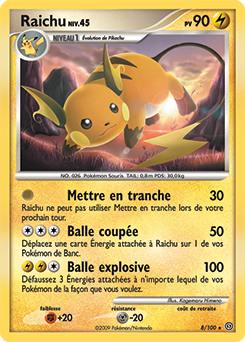 Carte Pokémon Raichu 8/100 de la série Tempête en vente au meilleur prix