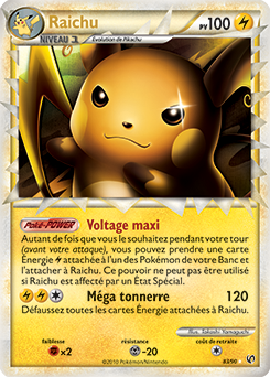 Carte Pokémon Raichu 83/90 de la série Indomptable en vente au meilleur prix