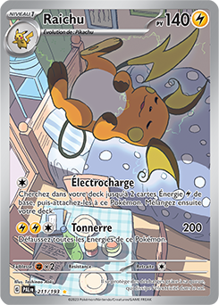 Carte Pokémon Raichu 211/193 de la série Évolutions à Paldea en vente au meilleur prix