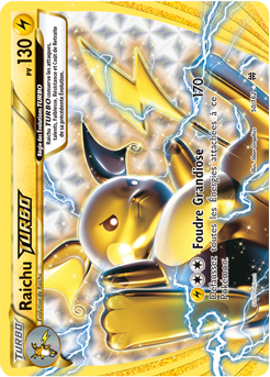 Carte Pokémon Raichu TURBO 50/162 de la série Impulsion Turbo en vente au meilleur prix