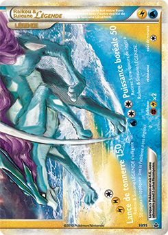 Carte Pokémon Raikou & Suicune LÉGENDE 93/95 de la série Déchaînement en vente au meilleur prix