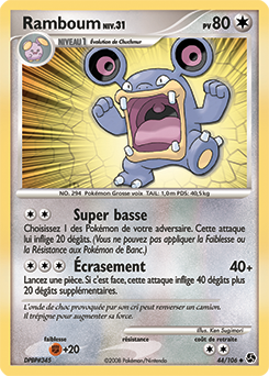 Carte Pokémon Peu commune Ramboum 44/106 de la série Duels au Sommet