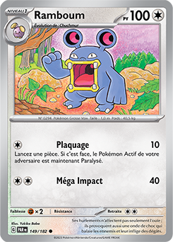 Carte Pokémon Communes Ramboum 149/182 de la série Faille Paradoxe