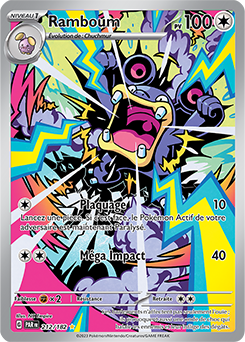 Carte Pokémon Illustration rare Ramboum 212/182 de la série Faille Paradoxe