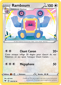 Carte Pokémon Ramboum 136/185 de la série Voltage Éclatant en vente au meilleur prix
