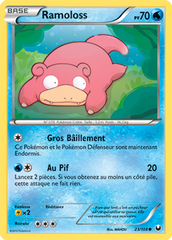Carte Pokémon Commune Ramoloss 23/108 de la série Explorateurs Obscurs