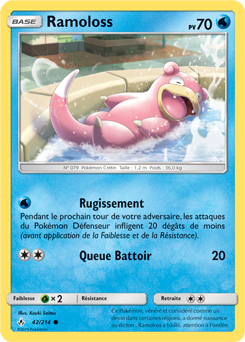 Carte Pokémon Ramoloss 42/214 de la série Alliance Infallible en vente au meilleur prix