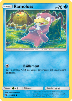 Carte Pokémon Ramoloss 54/214 de la série Tonnerre Perdu en vente au meilleur prix