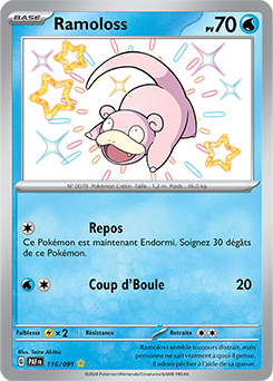 Carte Pokémon Ramoloss 116/91 de la série Destinées de Paldea en vente au meilleur prix