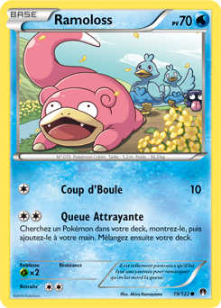 Carte Pokémon Commune Ramoloss 19/122 de la série Rupture Turbo
