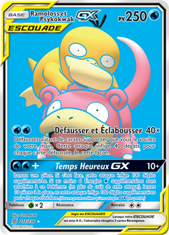 Carte Pokémon Pokémon Full Art Ramoloss Psykokwak GX 217/236 de la série Harmonie des Esprits