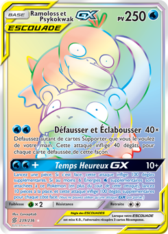 Carte Pokémon Ramoloss Psykokwak GX 239/236 de la série Harmonie des Esprits en vente au meilleur prix