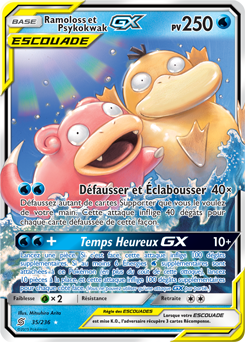 Carte Pokémon Ramoloss Psykokwak GX 35/236 de la série Harmonie des Esprits en vente au meilleur prix