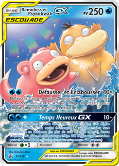 Carte Pokémon Pokémon GX Ramoloss Psykokwak GX 35/236 de la série Harmonie des Esprits