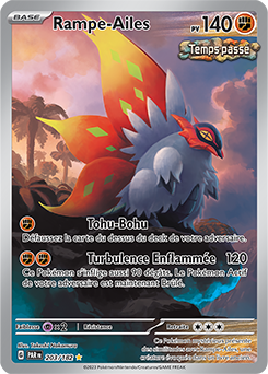 Carte Pokémon Illustration rare Rampe-Ailes 203/182 de la série Faille Paradoxe