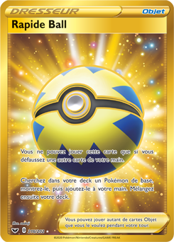 Carte Pokémon Rapide Ball 216/202 de la série Épée et Bouclier en vente au meilleur prix