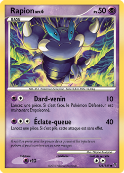 Carte Pokémon Rapion 128/147 de la série Vainqueurs Suprêmes en vente au meilleur prix