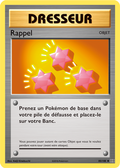 Carte Pokémon Rappel 85/108 de la série Évolutions en vente au meilleur prix