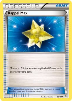 Carte Pokémon Rappel Max 65/83 de la série Générations en vente au meilleur prix