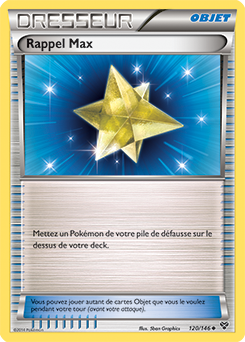 Carte Pokémon Rappel Max 120/146 de la série X&Y en vente au meilleur prix