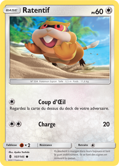 Carte Pokémon Ratentif 107/145 de la série Gardiens Ascendants en vente au meilleur prix