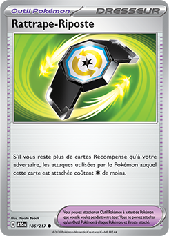 Carte Pokémon Rattrape-Riposte 186/217 de la série Héros Transcendants en vente au meilleur prix
