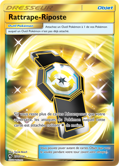 Carte Pokémon Objet Gold SL Rattrape-Riposte 230/214 de la série Tonnerre Perdu
