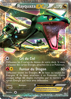 Carte Pokémon Rayquaza EX 85/124 de la série Dragons Éxaltés en vente au meilleur prix