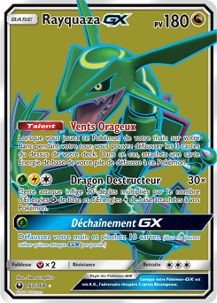 Carte Pokémon Rayquaza GX 160/168 de la série Tempête Céleste en vente au meilleur prix