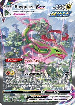 Carte Pokémon Rainbow VMAX Rayquaza VMAX 218/203 de la série Évolution Céleste