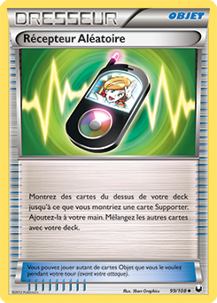 Carte Pokémon Peu commune Récepteur Aléatoire 99/108 de la série Explorateurs Obscurs