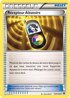 Carte Pokémon Récepteur Aléatoire 109/124 de la série Impact des Destins en vente au meilleur prix