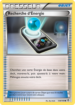 Carte Pokémon Commune Recherche d'Énergie 128/149 de la série Frantières Franchies