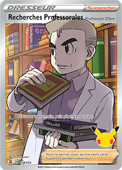 Carte Pokémon Recherches Professorales 24/25 de la série Célébrations en vente au meilleur prix