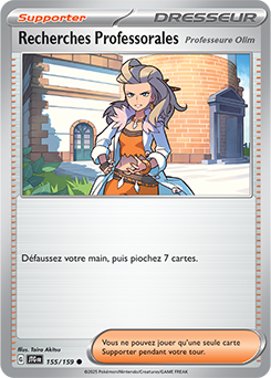 Carte Pokémon Communes Recherches Professorales 155/159 de la série Aventures Ensemble