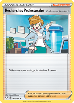 Carte Pokémon Recherches Professorales 060/072 de la série Destinées Radieuses en vente au meilleur prix