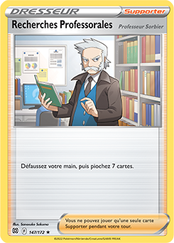 Carte Pokémon Holographique rare Recherches Professorales 147/172 de la série Stars Étincelantes