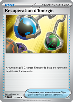 Carte Pokémon Récupération d'Énergie 171/198 de la série Écarlate et Violet en vente au meilleur prix