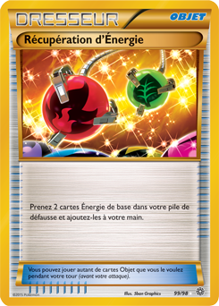 Carte Pokémon Objet Gold Récupération d'Énergie 99/98 de la série Origines Antiques