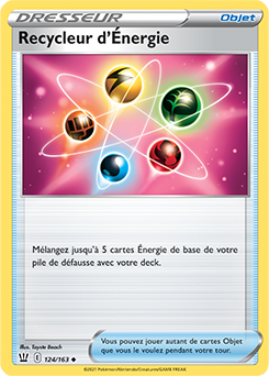 Carte Pokémon Recycleur d'Énergie 124/163 de la série Styles de Combat en vente au meilleur prix