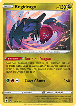 Carte Pokémon Regidrago 118/189 de la série Astres Radieux en vente au meilleur prix