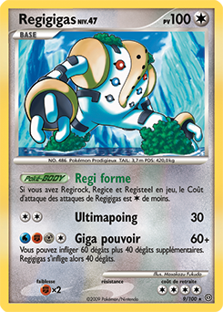 Carte Pokémon Regigigas 9/100 de la série Tempête en vente au meilleur prix